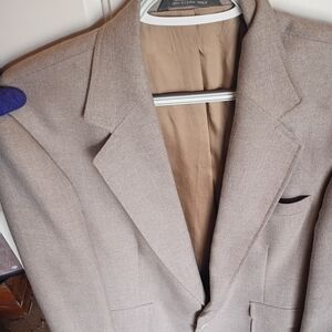 Haggar Men's Light Tan Sport Coat Blazer Size 48R.